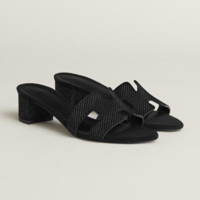 HERMES ブラック フラットシューズ　エディ22、5㎝ Helia 60 sandal | Hermès USA